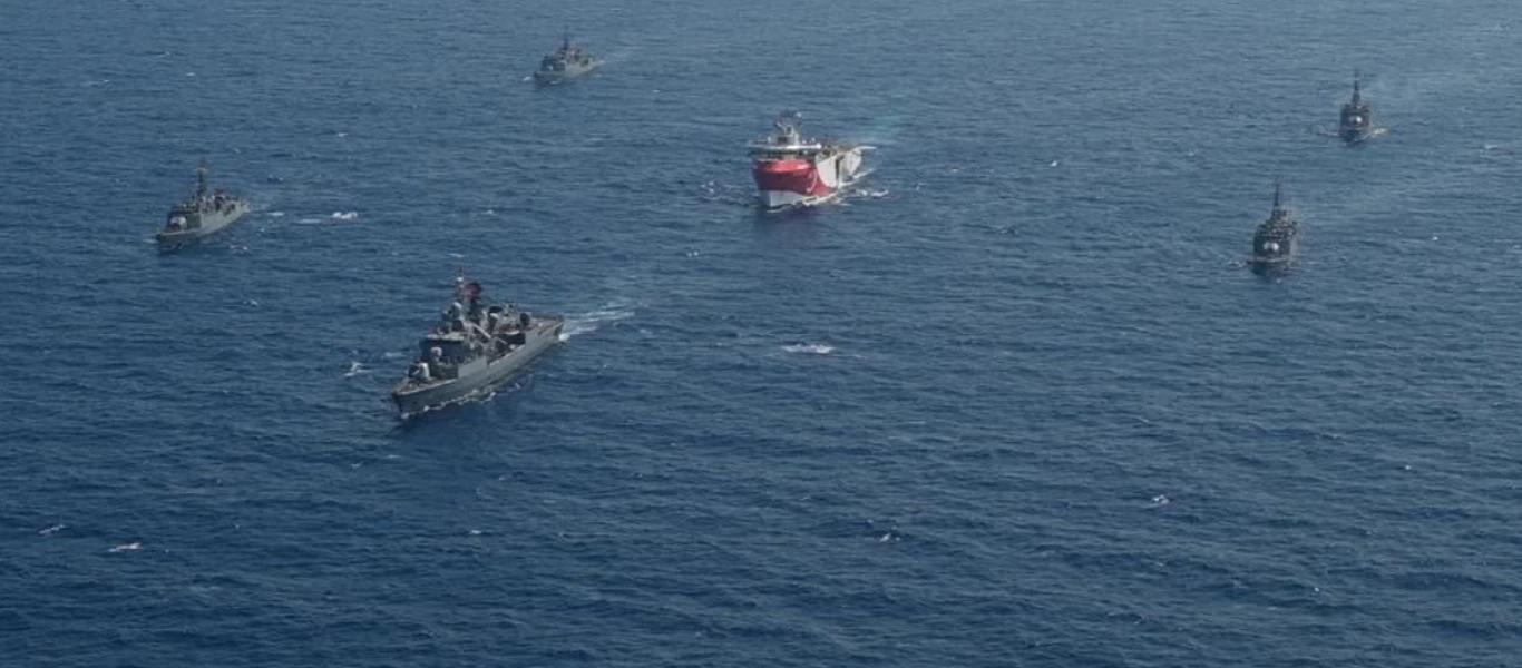 Oruc Reis: Χαλάει ο καιρός νότια του Καστελόριζου - Θα παραμείνει στην περιοχή ο τουρκικός στόλος;